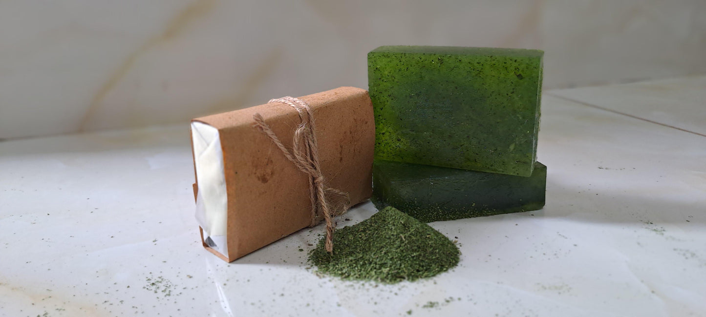 Acne Clear Soap Bar, Deep Pore Cleansing with Tea Tree & Neem, For Oily & Acne-Prone Skin