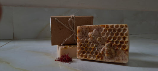 Saffron Rose Bridal Soap Bar, Luxury Glow & Pigmentation Fading with Saffron & Rose, For All Skin Types