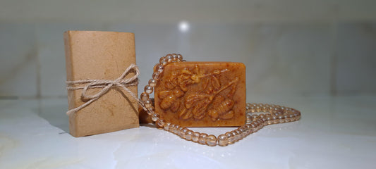 Turmeric Ubtan Soap Bar, Bridal Glow & Tan Removal with Haldi, Saffron & Sandalwood, For All Skin Types